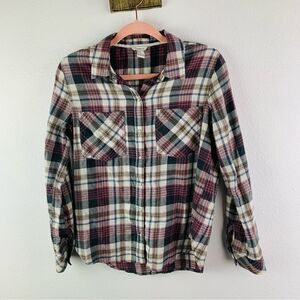 Forever 21 Pearl Snap Flannel Shirt‎